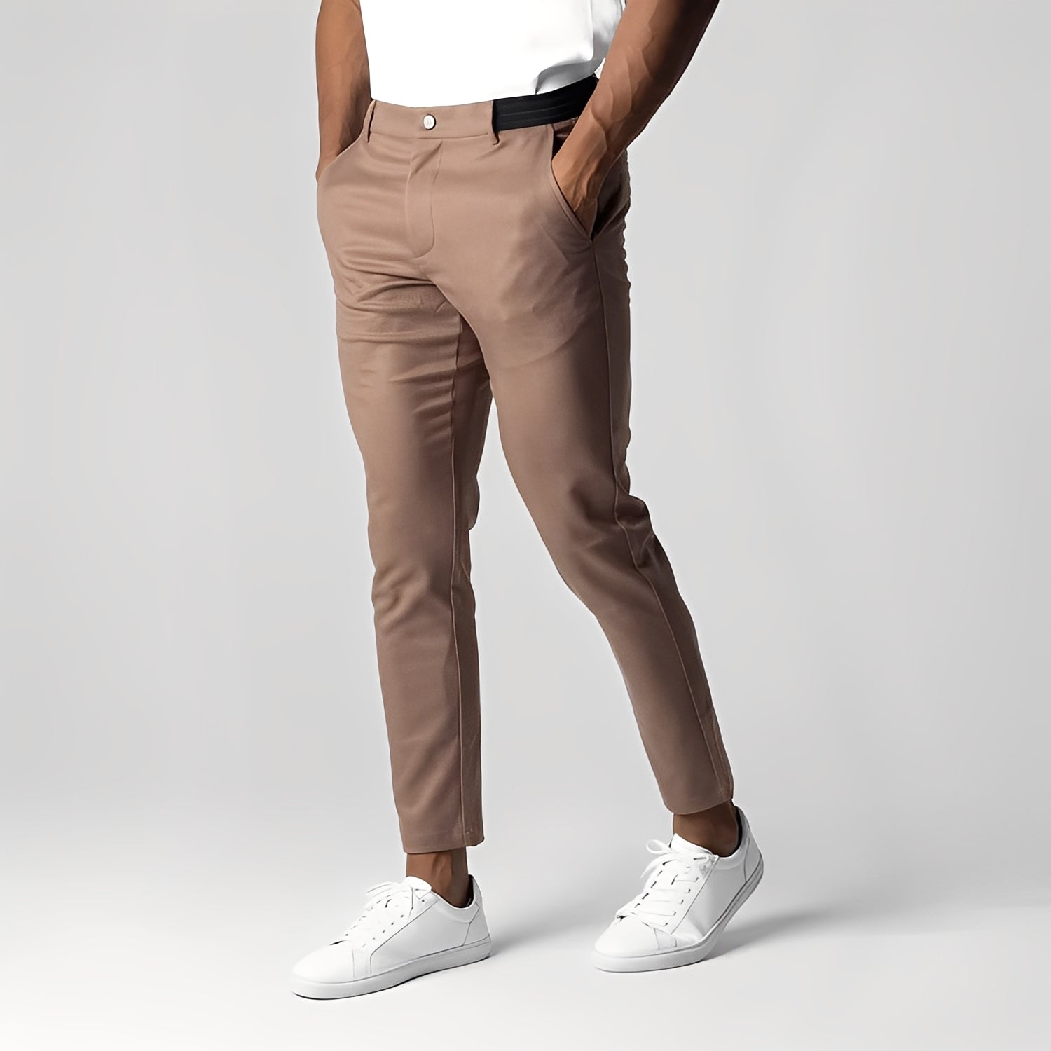 Gwenaël - Pantalón simple elástico para hombre