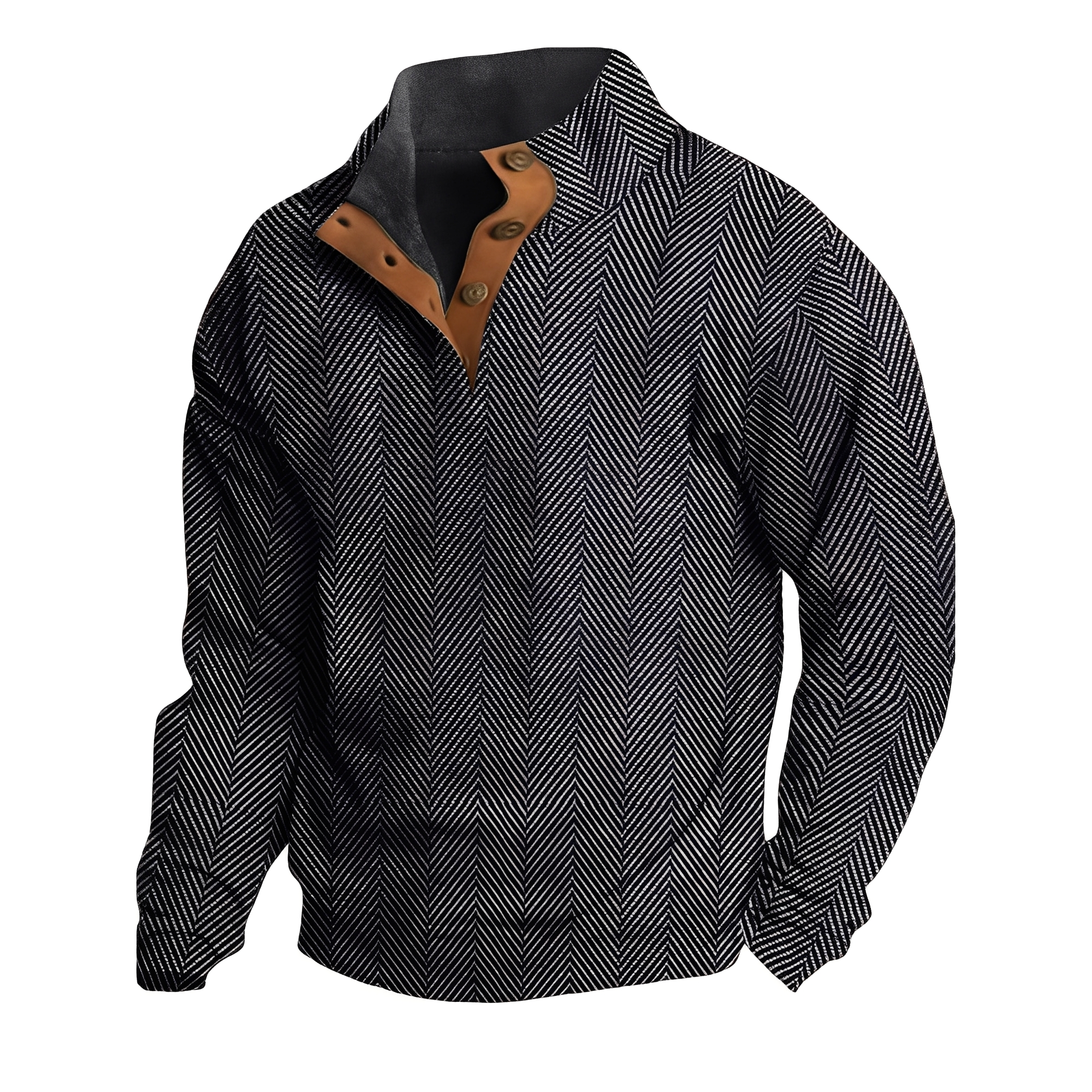 Austin - Suéter retro con estampado elegante para hombres