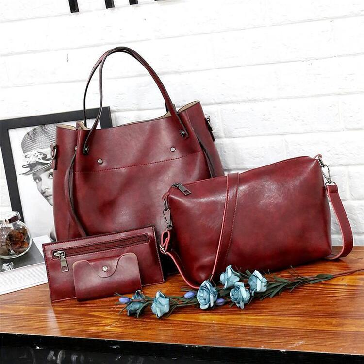Sutton - Conjunto de Bolsos Retro Estiloso de 4 Piezas