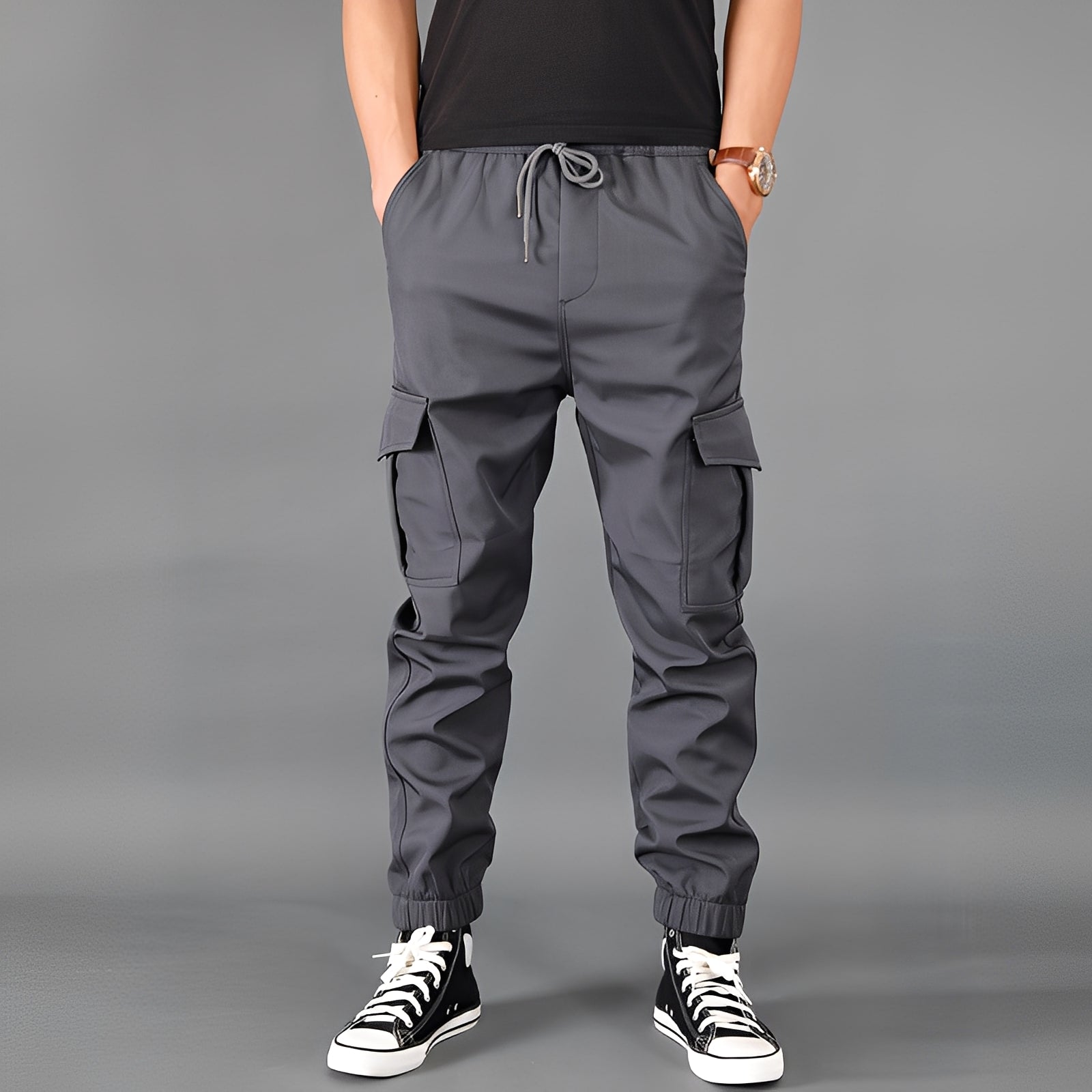 Ghislain - Pantalón cargo amplio de invierno para hombre