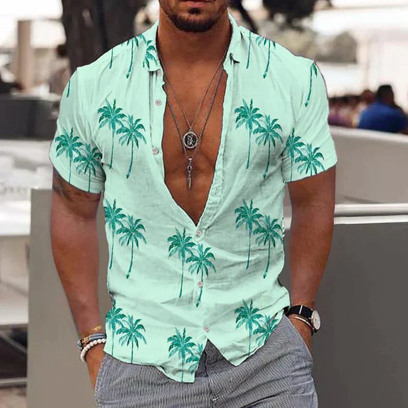 Zion - Camisa de Lino Palm Breeze