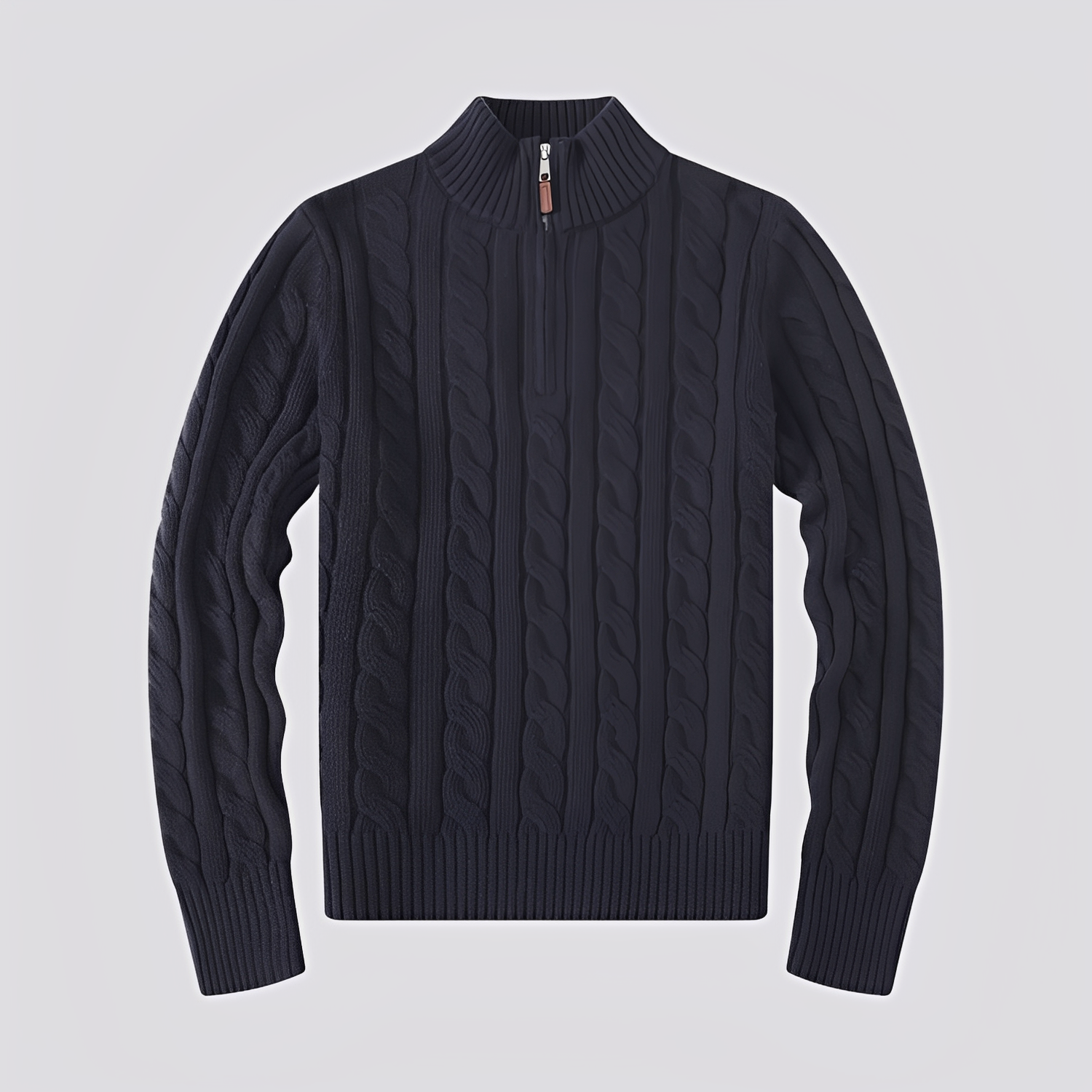 Jasper - Elegante suéter con media cremallera para hombres