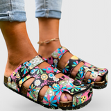 Zuecos Isolde con Hebilla de Corcho