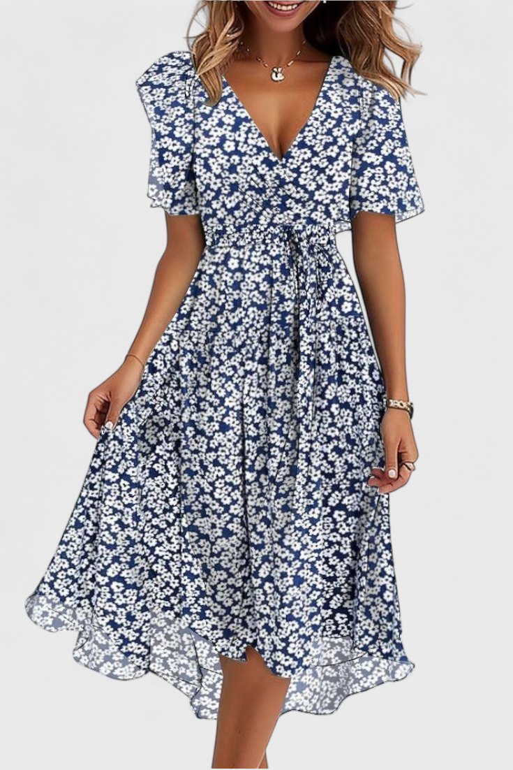 Carene Vestido Midi con Escote en V