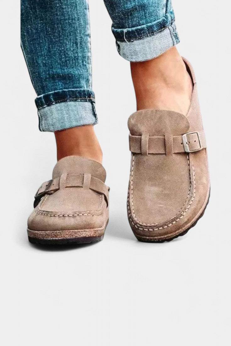 Floristra Zuecos Clásicos de Ante