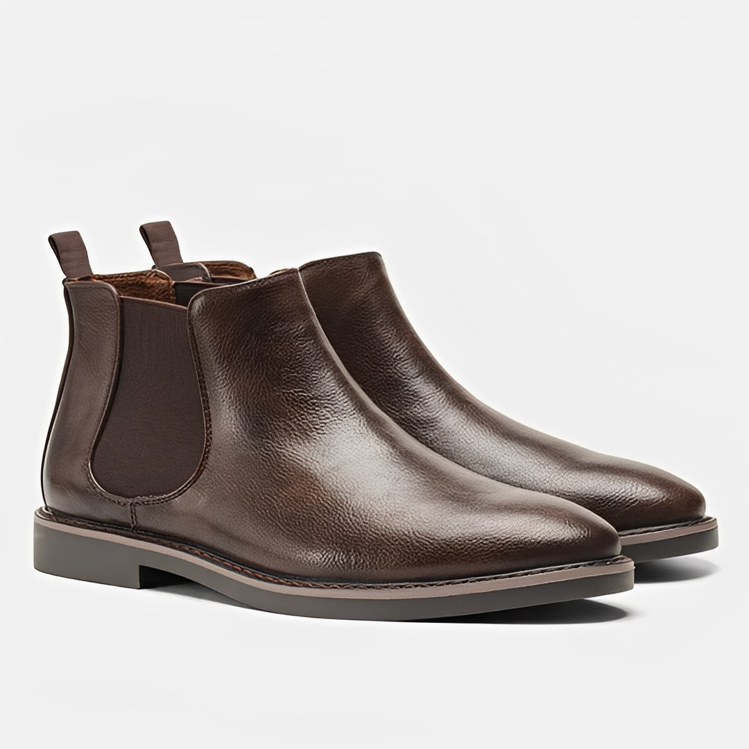 Sibylle - Botas simples de cuero para hombres