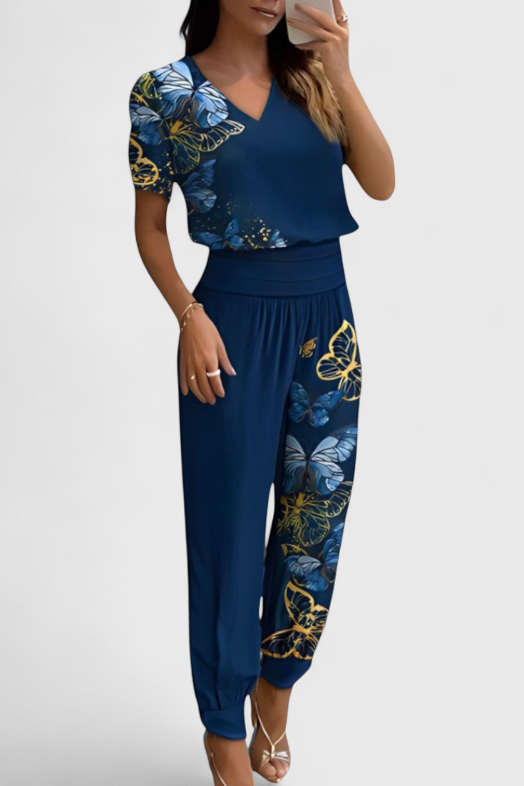 Cassandra Conjunto de Blusa y Pantalones