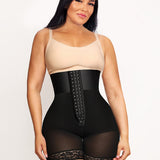 Moldeador de cuerpo ajustado para adelgazar con 3 filas de ganchos y varillas