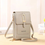 Bolso de Cuero Cruzado para Teléfono Móvil